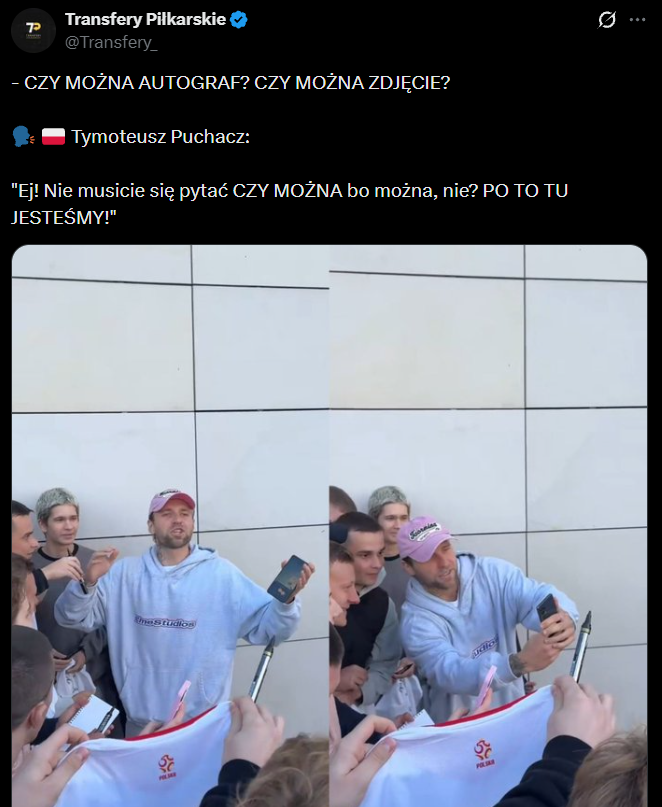SŁOWA Tymoteusza Puchacza do fanów czekających na niego przed hotelem <3